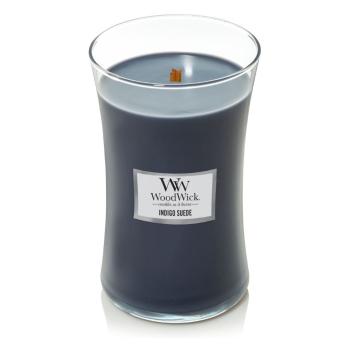 WoodWick Lumânare parfumată mare in vază Indigo Suede 609,5 g