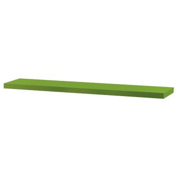 Raft de perete verde, 120 x 24 x 4 cm, verde