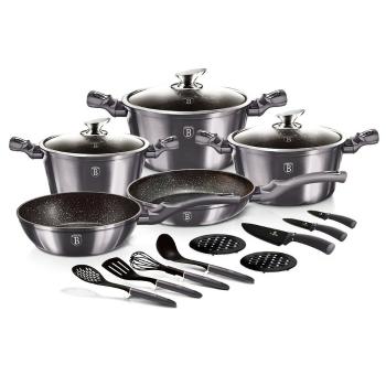 Set de ustensile de gătit Berlinger Haus din 17piese Carbon PRO Line