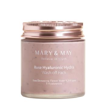 MARY & MAY Mască de față hidratantă Rose Hyaluronic Hydra (Wash Off Pack) 125 g