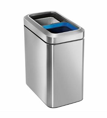 Simplehuman Coș pentru selectare deșeuri 20 l, argintie