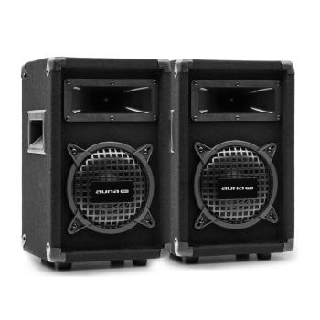 Auna Pro PW-0622 MKII, pereche de difuzoare pasive PA cu 2 căi, subwoofer de 6,5", 125 W