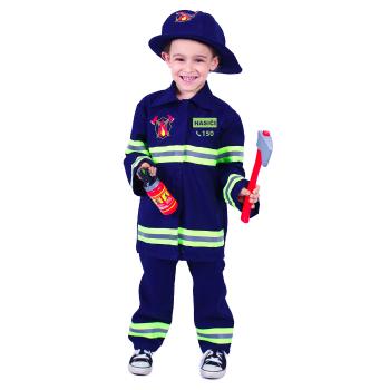 Costum pentru copii Rappa Pompier cu imprimarecehă, mărime. L