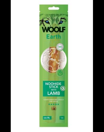 WOOLF Earth Noohide Stick with Lamb XL 85g baton cu miel pentru caini