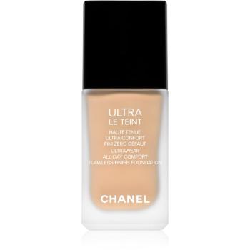 Chanel Ultra Le Teint Flawless Finish Foundation machiaj matifiant de lungă durată pentru uniformizarea nuantei tenului culoare 30 Beige 30 ml