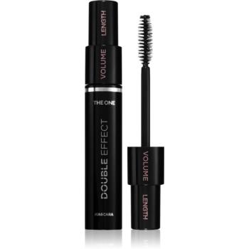 Oriflame The One Double Effect mascara pentru extensie, rotunjire si volum perie 2 in 1 culoare Black 8 ml