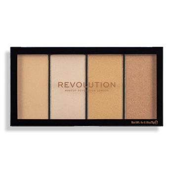Revolution Paleta brightener Revolution Re-Loaded (Highlighter Palette) umbra Luster Light cu Cald 4 x 5 g