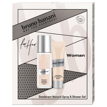 Bruno Banani Woman - deodorant cu pulverizator 75 ml + gel de duș 50 ml