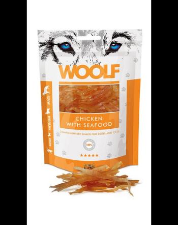 WOOLF Chicken With Seafood 100g recompensa caini si pisici, cu pui si fructe de mare