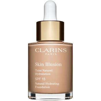 Clarins Skin Illusion Natural Hydrating Foundation makeup radiant cu hidratare SPF 15 culoare 109C Wheat 30 ml