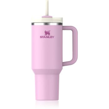 Stanley Quencher H2.O FlowState™ Tumbler pahar din oțel inoxidabil cu pai mare Cherry Blossom 1180 ml