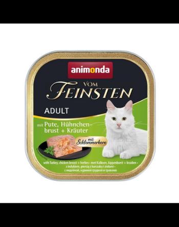 ANIMONDA Vom Feinsten Pate curcan pui cu ierburi 100 g