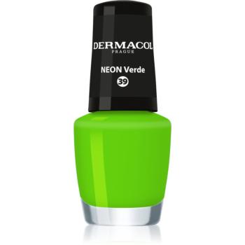 Dermacol Neon lac de unghii cu stralucire neon culoare 39 Verde 5 ml