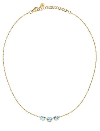 Morellato Colier de lux placat cu aur cu zircon cubic Tesori SAIW302