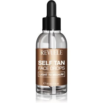 Revuele Paradise Bronze Self Tan Face Drops picaturi pentru bronzare faciale culoare Light To Medium 30 ml