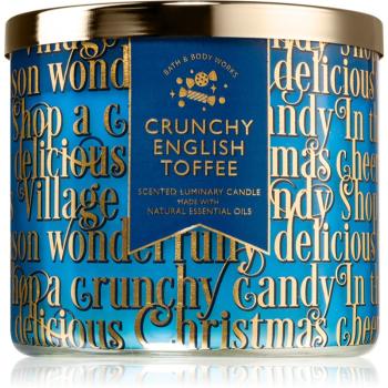 Bath & Body Works Crunchy English Toffee lumânare parfumată 411 g