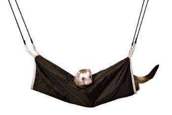 Trixie Cuddly tunnel, hanging, ferrets, ř 20 × 45 cm, brown/beige