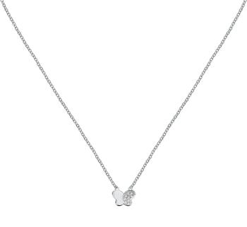 La Petite Story Colier din argint Fluture cu zirconii Silver LPS10AWV24