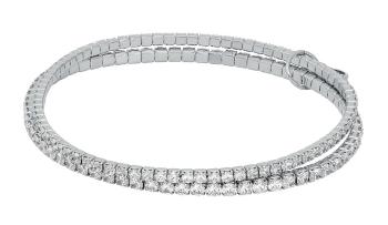 Michael Kors Brățară dublă tenis cu zirconi Brilliance Kors MKJ8359CZ040