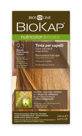 Biokap Nutricolor Delicato - Vopsea de păr 9.30 Blond auriu - Extra deschis 140 ml