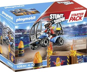 Építőjáték Playmobil 70820 Starter Pack - Kaszkadőr quaddal és lángoló rámpával