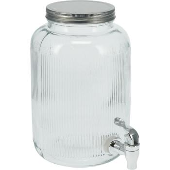 Dozator de băuturi EH din sticlă cu robinet 4 l
