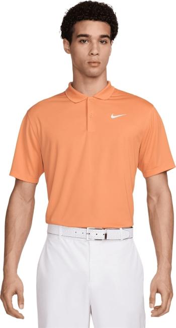 Nike Dri-Fit Victory Mens Golf Orange Trance/White XL Rövid ujjú póló