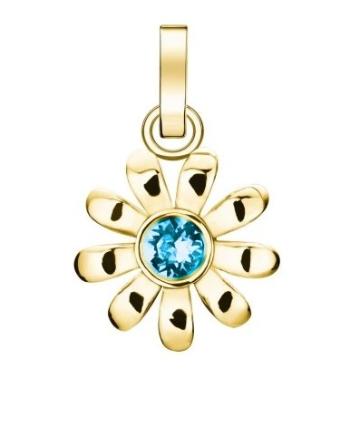 Rosefield Pandantiv fermecător placat cu aur Floare The Pendant PE-Gold-Daisy Crystal