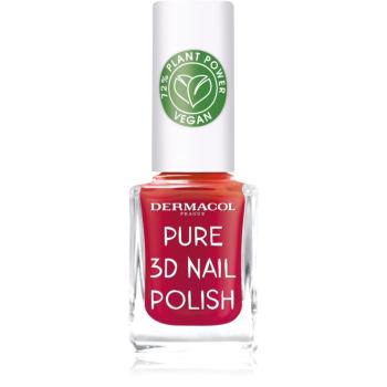 Dermacol Pure 3D lac de unghii culoare 04 Poppy Red 11 ml