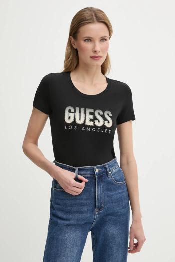 Tričko Guess DEGRADE dámske, čierna farba, W5GI14 J1314