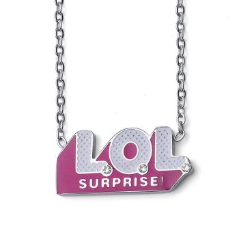 L.O.L. Surprise! Colier stilat cu logo pentru fete cu cristale L1012STLOL