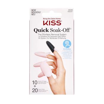 KISS Dizolvant pentru unghii false (Soak Off Remover Caps) 20 buc.