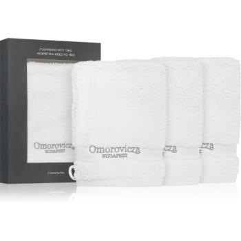 Omorovicza Cleansing Mitt Trio set demachiant pentru make-up din microfibră 3 buc