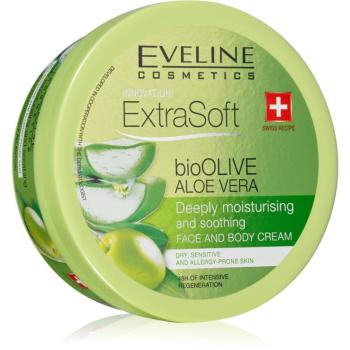 Eveline Cosmetics Extra Soft crema calmanta si hidratanta pentru piele sensibila Bio Olive & Aloe Vera 175 ml