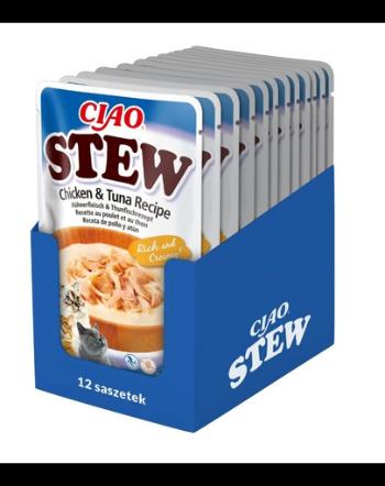 INABA CIAO Stew pui si ton pentru pisici 12x40 g