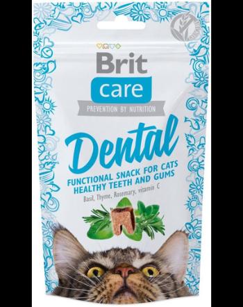 BRIT Care Cat Snack Dental recompense pentru pisici adulte, mentin dintii si gingiile sanatoase 50 g