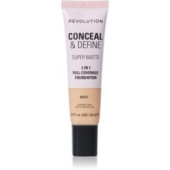 Makeup Revolution Conceal & Define machiaj cu efect matifiant culoare F5NW 23 ml