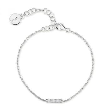 Rosato Brățară minimalistă din argint cu zirconiu cubic Bianca RZBI64