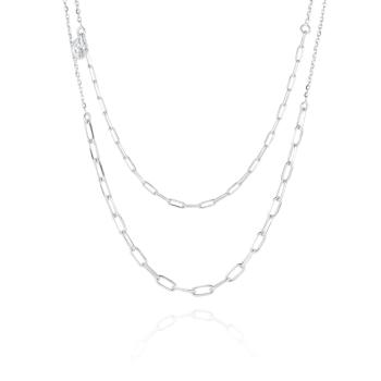 Sif Jakobs Colier fashion dublu de argint Chains SJ-C42132-SS