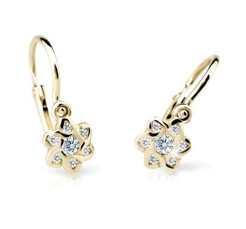 Cutie Jewellery Cercei pentru copii din aur C2149-10-X-1 alb