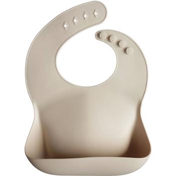 Mushie Silicone Baby Bib előke Shifting Sand 1 db