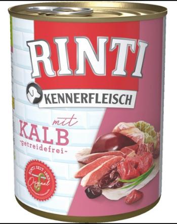 RINTI Kennerfleisch Hrana umeda pentru caini de toate rasele, cu muschi de vitel si organe 400gr