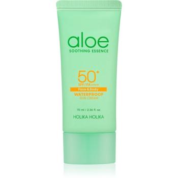 Holika Holika Aloe Soothing Essence crema pentru protecție solară rezistenta la apa SPF 50+ 70 ml