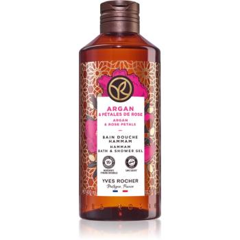 Yves Rocher Bain de Nature sprchový a kúpeľový gél Argan & Petal Rose 400 ml