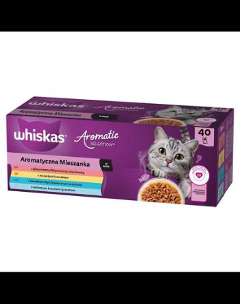 WHISKAS Adult Aromatic mix 40x85 g hrana in sos pentru pisici