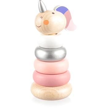 Zopa Wooden Unicorn inele inserabile din lemn Pink 1 buc