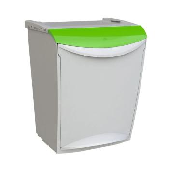 Coș de gunoi Denox Ekosystem pentru deșeurisortate 25 l, verde - sticlă, verde