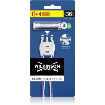 Wilkinson Sword Essentials 3 Hybrid aparat de ras + capete de schimb 1 buc