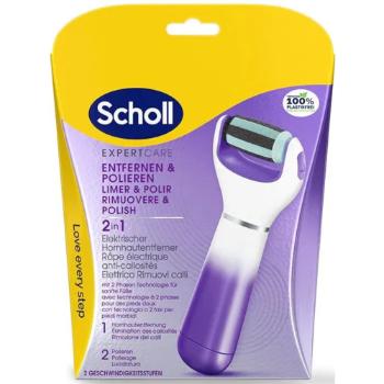 Scholl Pilă electrică pentru picioare cu capabraziv 2in1