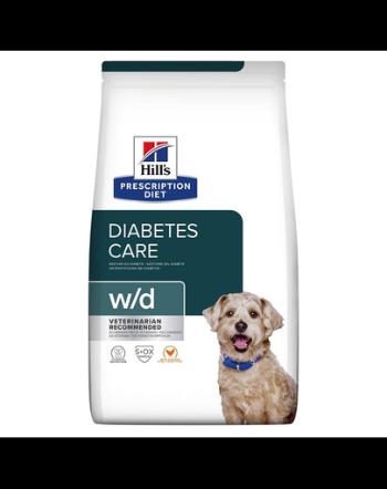 HILL'S Prescription Diet w/d Diabetes Care Chicken Adult hrana dietetica pentru caini care ajuta la reglarea nivelului de glucoza din sange 10 kg